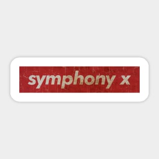 Symphony X - SIMPLE RED Sticker